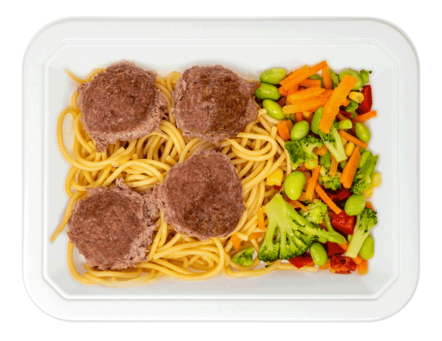 Spaghetti Meatballs & Veggies