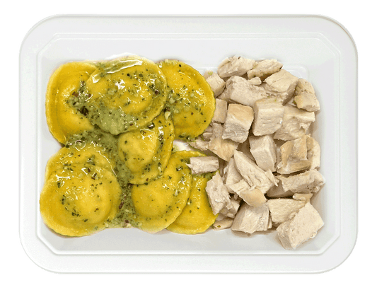 Pesto Raviolis with Chicken