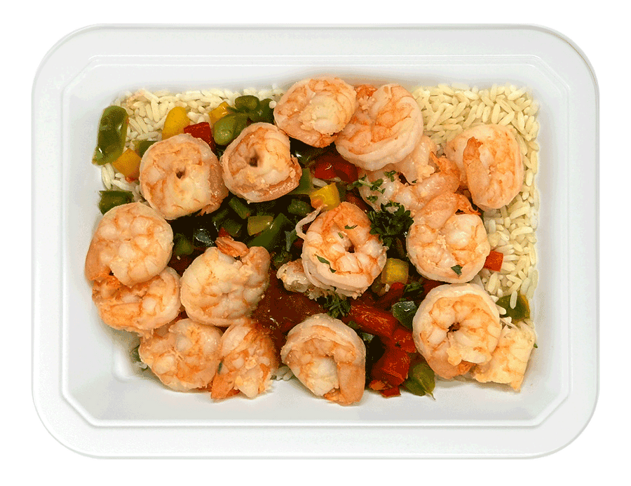 Shrimp & Rice and Veggies