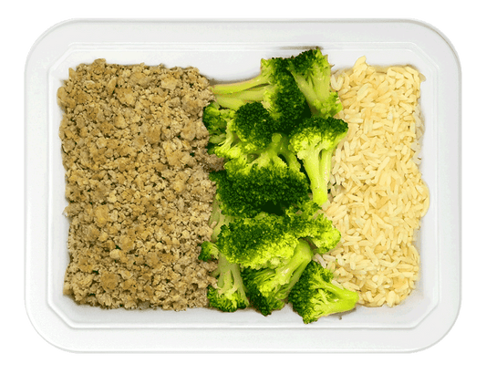 Brown Rice & Ground Beef and Broccoli