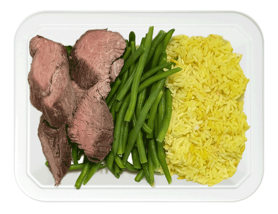 Steak & Rice with Green Beans