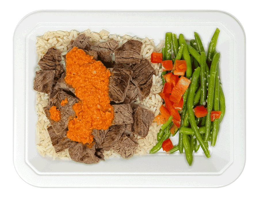 Romesco Steak & Rice Veggie